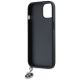 7. Etui Karl Lagerfeld Saffiano Rhinestones & Charm na iPhone 15 / 14 / 13 - czarne
