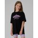 T-shirt oversize z nadrukiem dziewczęcy 4F 4FJRAW26TTSHF4242-20S