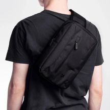 Torba sportowa Wozinsky WSB6GR na kierownicę hulajnogi z paskiem na ramię 5l - szara