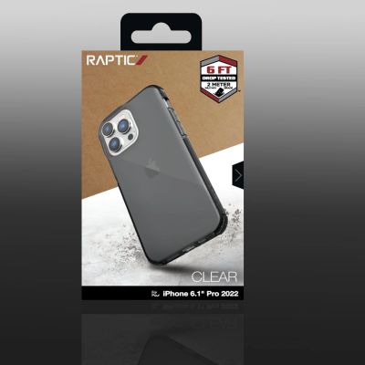 3. Raptic X-Doria Clear Case etui iPhone 14 Pro pancerny pokrowiec szary