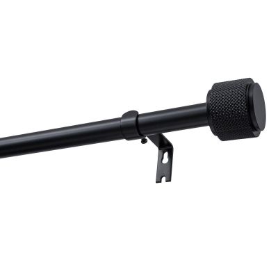 KARNISZ ROZSUWANY POJEDYNCZY FI 19 MM OMEGA CZARNY 140-220 CM KOWALSKI