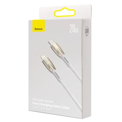6. Kabel Baseus CADH000002 Lightning - USB-C PD 20W 480Mb/s 1m - biały