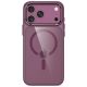 3. Etui Tech-Protect Magmat Magsafe CC na iPhone 17 Pro / 18 Pro - przezroczysto-burgundowe