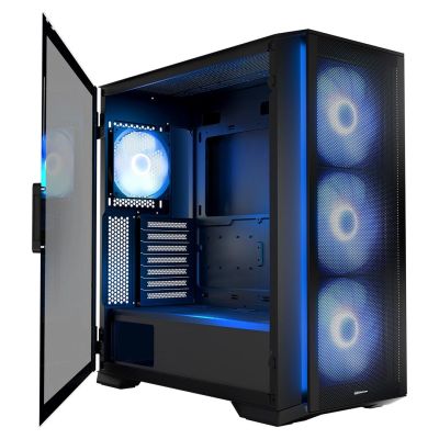 2. MODECOM OBUDOWA HORIZON ARGB FLOW MIDI USB TYPE -C CZARNA