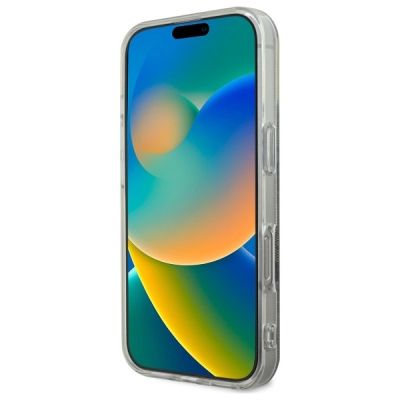 4. Etui Guess IML 4G MagSafe na iPhone 16 Pro - brązowe