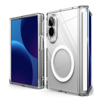 4. Etui Ringke Fusion Flap Magnetic MagSafe na Samsung Galaxy Z Fold 8 - przezroczyste