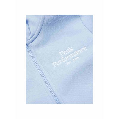 4. Bluza Peak Performance Jr Original Zip Hood niebieski