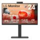 2. Monitor LG 24" 24BA850-B Full HD HDMI DP DaisyChain IPS 16:9