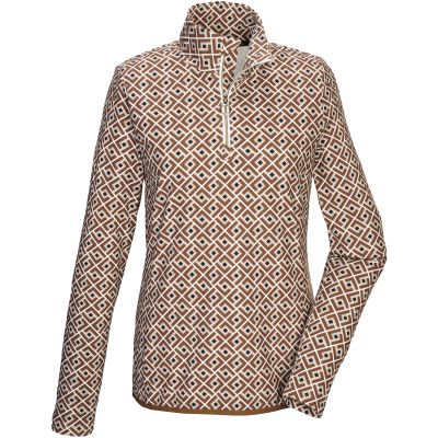 Bluza longsleeve damska Killtec KSW 109 WMN LS SHRT brązowa