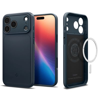 12. Etui Spigen Thin Fit MagSafe na iPhone 17 Pro Max - granatowe