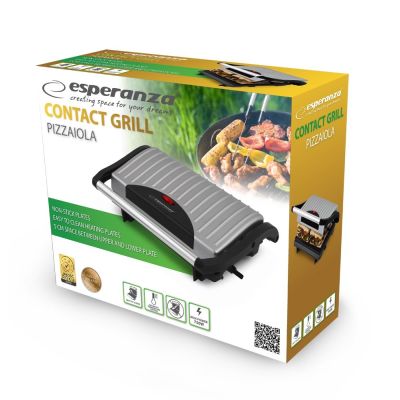 4. Grill elektryczny Esperanza Pizzaiola EKG005 (stołowy-zamknięty; 750W; kolor inox)