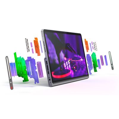 24. Lenovo Tab (bez zasilacza) | Plus TB351FU | 11,5 cala | Luna Szary | 2000 x 1200 pikseli | MediaTek Helio G99 | 8 GB | LPDDR4x Lutowany | 128 GB | Sieć Wi-Fi | Przednia kamera 8 MP | Kamera tylna 8 MP | Łączność Bluetooth 5.2