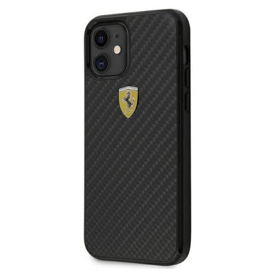 2. Etui Ferrari On Track Real Carbon na iPhone 12 mini - czarne