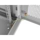 5. Szafa instalacyjna rack wisząca 19" 9U 600X450 szara drzwi perforowane Lanberg (flat pack)