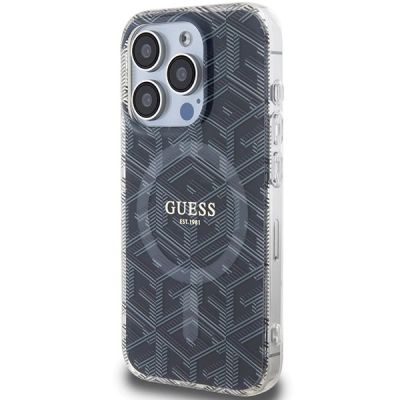 2. Etui Guess IML GCube MagSafe na iPhone 15 Pro Max - czarne