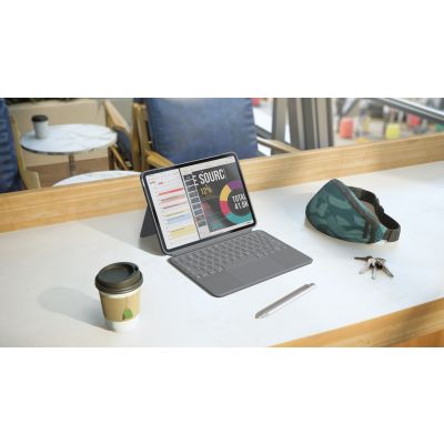 9. Klawiatura Logitech Combo Touch iPad Air — QWERTZ