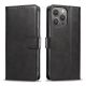 5. Etui Leather Book Case na iPhone 16 - czarne