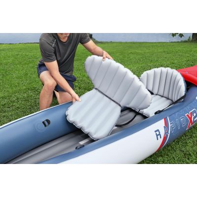 10. Bestway 65077 / 25 kajak sportowy 1 os. Wielobarwny Kopolimer akrylonitrylo-butadieno-styrenowy (ABS), Aluminium, Polipropylen (PP), Polichlorek winylu (PVC) Nadmuchiwany kajak