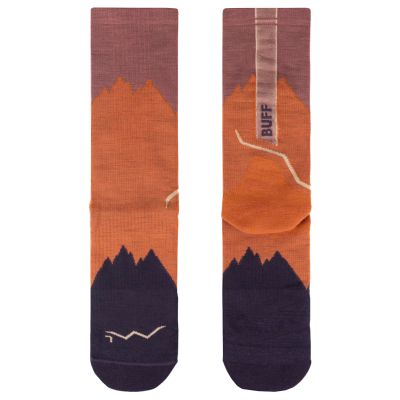 2. BUFF Merino Lightweight Crew Socks 137796221 Brązowe 36-38