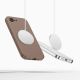 3. Etui Tech-Protect Silicone MagSafe na iPhone 16e / 17e - brązowe