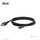 7. CLUB3D CAC-1563 adapter kablowy 2 m USB Type-C DisplayPort Czarny