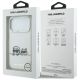 8. Etui Karl Lagerfeld IML Karl & Choupette Peekaboo Logo MagSafe na iPhone 17 Pro Max - białe