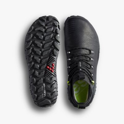 4. Buty turystyczne Vivobarefoot MAGNA FOREST ESC WOMENS OBSIDIAN/LIME trekkingi minimalistyczne (209082-02)