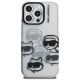 3. Etui Karl Lagerfeld IML Multi K&C Head Pattern na iPhone 16 Pro - przezroczyste
