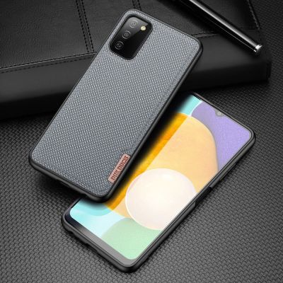 2. Dux Ducis Fino etui pokrowiec pokryty nylonowym materiałem Samsung Galaxy A03s szary
