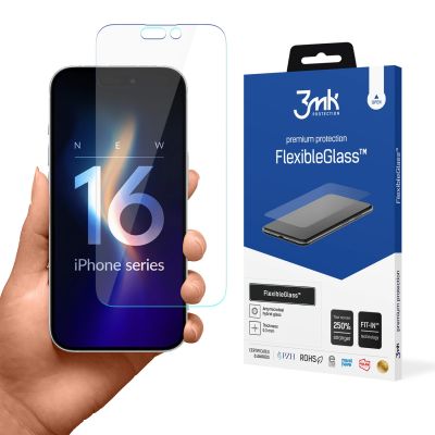 2. Szkło hybrydowe 3mk FlexibleGlass v2.0 na Apple iPhone 16 Pro