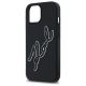 6. Etui Karl Lagerfeld 3D Rubber Signature na iPhone 15 - czarne