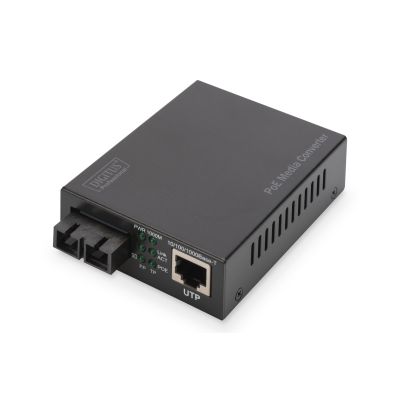 22. Konwerter mediów Gigabit PoE RJ45 / SC, MM, PSE