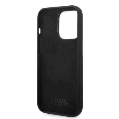7. Etui Karl Lagerfeld Silicone RSG na iPhone 14 Pro - czarne