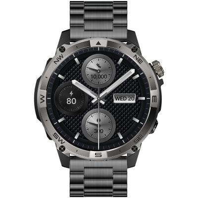 6. Smartwatch Gravity Czarny Pasek + Bransoleta GT46-2