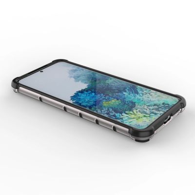 11. Honeycomb etui pancerny pokrowiec z żelową ramką Samsung Galaxy S21+ 5G (S21 Plus 5G) niebieski