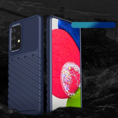 2. Thunder Case elastyczne pancerne etui pokrowiec Samsung Galaxy A53 5G niebieski