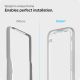 6. Szkło hartowane Spigen ALM Glass FC na iPhone 13 / 13 Pro / 14 / 16e / 17e- czarne 2 szt.