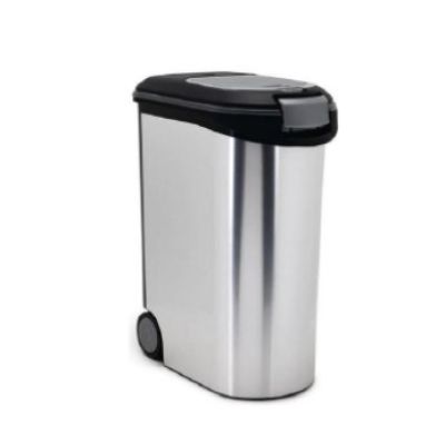 3. CURVER petlife 20kg - pojemnik do przechowywania karmy, srebrny