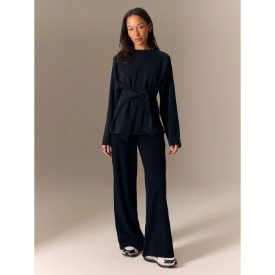 4. Bluza regular z wiązaniem i modalem damska 4F 4FRSS26TSWSF2784-20S
