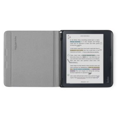 2. Etui Kobo Libra Colour Notebook SleepCover Case Black