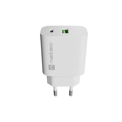 4. NATEC ŁADOWARKA SIECIOWA RIBERA 1X USB-A + 1X USB-