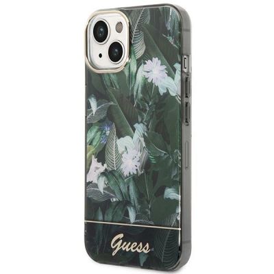 2. Etui Guess Jungle Collection na iPhone 14 Plus - zielone