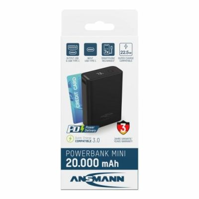 2. Ansmann PB222PD Litowo-polimerowy (LiPo) 20000 mAh Czarny