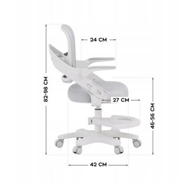 7. Fotel obrotowy Junior 4.3 Grey