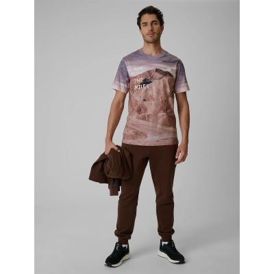 4. T-shirt regular z nadrukiem męski 4F 4FRSS26TTSHM4229-83A