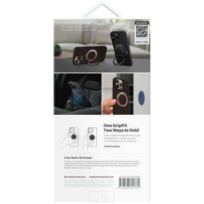7. Etui UNIQ Keva Air Magclick Charging GripFit na iPhone 16 Pro - brązowe