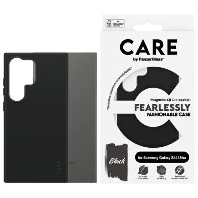 Etui CARE by PanzerGlass Fashion QI Case Samsung Galaxy S24 Ultra - czarne