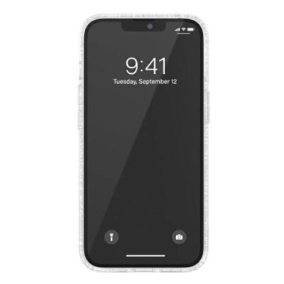 4. Etui Adidas OR Protective Clear Case Glitter na iPhone 13 Pro / iPhone 13 - przezroczysto-srebrne