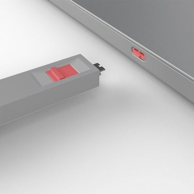 5. Lindy 40425 bloker portów Blokada portu + klucz USB Type-C Różowy 5 szt.