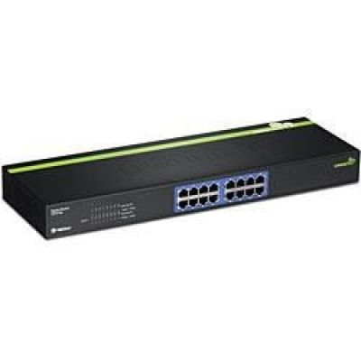 4. Przełącznik TRENDnet 16 portów Gbit 19" metalowy